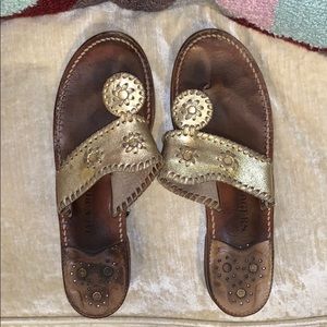 Jack Roger Flat Heeled Toe Thong Sandals